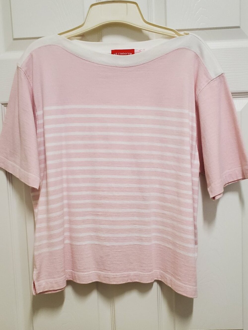 Pink & White Striped Summer Tee